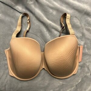 ThirdLove 24/7 Classic TShirt Bra Beige 44D Underwire Full Coverage Smooth Cups
